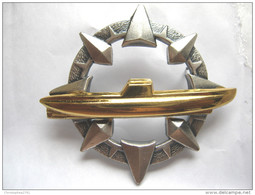 INSIGNE MARINE NATIONALE BREVET ELEMENTAIRE SOUS MARIN DRAGO PARIS EXCELLENT ETAT - Navy