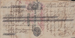 E5252 CUBA SPAIN ESPAÑA. 1860 EXCHANGE BANK CHECK HABANA. - Cheques & Traveler's Cheques