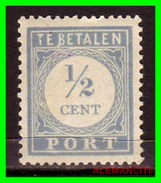 Netherlands Año 1881-1887 ½c  TE BETALEN PORT - Portomarken
