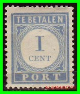 Netherlands Año 1881-1887 1 Cts.  TE BETALEN PORT - Tasse