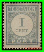 Netherlands Año 1881-1887 1 Cts. - Taxe