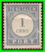 Netherlands Año 1881-1887 1 Cts.  TE BETALEN PORT - Strafportzegels