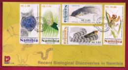 Delcampe - NAMIBIA, 2003, First Day Cover,  Stamps, Biological Discoveries,  Michel 3-36, F3940 - Namibia (1990- ...)