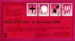 Delcampe - NAMIBIA, 2002, First Day Cover,  Stamps, Health Care (Aids),  Michel 3-35, F3941 - Namibia (1990- ...)