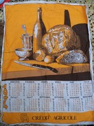 Calendrier Tissus Torchon 1974 Crédit Agricole. - Grand Format : 1971-80