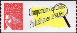 France Personnalisé N° 3729 A ** Marianne De Luquet TVP Autoadhésif. Grande Vignette - Logo Privé - Ungebraucht