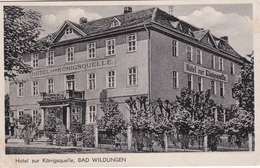 Bad Wildungen Hotel Zur Königsquelle Feldpost 1943 - Bad Wildungen