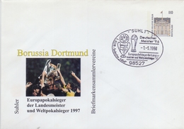 DEUTSCHLAND :1998: (Not) Travelled Postal Stationery : FOOTBALL,BORUSSIA DORTMUND,UEFA-Cup, - Briefomslagen - Ongebruikt
