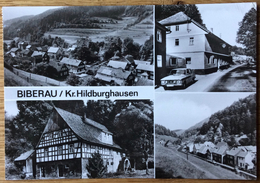 Biberau / Kr. Hildeburghausen 1979 --> Bad Homburg, Gasthaus Zum Goldenen Engel, Rote Mühle - Hildburghausen