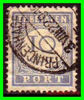 Netherlands Año 1881-1887  10 Cts.  .   TE BETALEN PORT - Strafportzegels