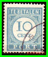 Netherlands Año 1881-1887  10 Cts.  .   TE BETALEN PORT - Tasse