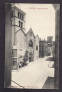 Delcampe - CPA 07 - TOURNON - Paroisse Saint-Julien - TB PLAN Entrée Eglise CENTRE VILLAGE + Rue - Tournon