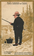 Delcampe - Chromo Thé Sarah De Chine, Le Pêcheur à La Ligne, Pas Courante - Tè & Caffè