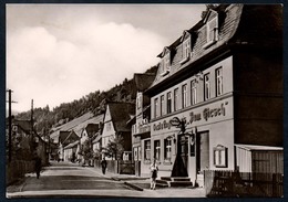 A0781 - Alte Foto Ansichtskarte - Unterweissbach - Gasthaus Gaststätte Zum Hirsch - Lichtetalstraße - Gel 1969 - Saalfeld