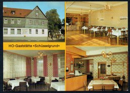 A0788 - Alte MBK Ansichtskarte - Trockenborn Wolfersdorf - Kr. Stadtroda - HO Gaststätte Gasthaus Schüsselgrund - TOP - Stadtroda
