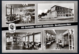 A0789 - Alte MBK Ansichtskarte - Nordhausen - HO Gaststätte - Stadt Terrasse Innenansicht - N. Gel - Garloff - TOP - Nordhausen