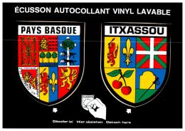 ITXASSOU , écusson Autocollant Vinyl Lavable , Pays Basque Et Itxassou - Itxassou