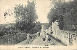 -ref-R169 - Val D Oise - Saint Brice Sous Foret - St Brice Sous Foret - Chemin De La Procession - Enfants Aux Paniers - - Saint-Brice-sous-Forêt