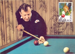 BELGIQUE  MAXIMUN Post Card BILLIARD  1982  (FEB170181) - Internationale Institutionen