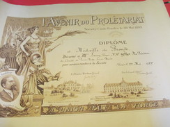 Diplôme/Médaille De Bronze/L'Avenir Du Prolétariat/Soc.Civ./Comité De Paris/Roger LAMY/Boire Fondateur/1927   DIP192 - Diplome Und Schulzeugnisse