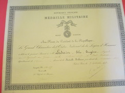 Diplôme/RF/Médaille Militaire/Ordre National De La Légion D'Honneur/LEDAIN/Sergent/Pont Audemer/Eure/1937 DIP194 - Diplome Und Schulzeugnisse