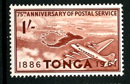Tonga 1961 1sh  Plane Over Tongatabu Issue #118.   MNH - Tonga (...-1970)