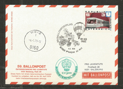 299t * ÖSTERREICH * BALLONPOST 1978 * MIT ALLEN STEMPELN  **!! - Ballons