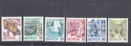 Suisse - Neuf** - Série Courante - Année 1986 - YT 1250/55 - Unused Stamps