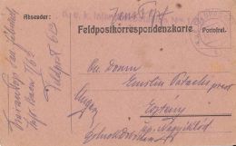 55943- WW1 WAR FIELD POSTCARD, CENSORED INFANTRY BATTALION 1/63, POST OFFICE NR 613, 1917, HUNGARY - Briefe U. Dokumente