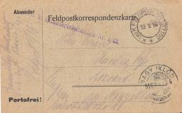 55955- WW1 WAR FIELD POSTCARD, CENSORED INFANTRY BATTALION 1/63, POST OFFICE NR 106, 1916, HUNGARY - Covers & Documents