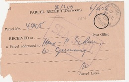 17291# MALAISIE DOCUMENT PARCEL RECEIPT OUTWARD SEA MAIL Obl KUCHING SARAWAK 1980 MALAYSIA - Sarawak (...-1963)