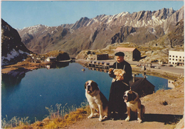 SUISSE,SWITZERLAND,SWISS, HELVETIA,SCHWEIZ,SVIZZERA ,VALAIS,CHIEN,DOG,GRAND SAINT BERNARD,moine,curé - Autres & Non Classés