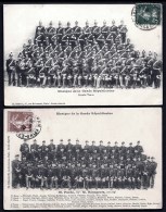 Delcampe - LOT 2 CPA ANCIENNE-  MUSIQUE-  GROUPE DES MUSICIENS DE LA GARDE RÉPUBLICAINE- GRANDE TENUE- NOM DES MUSICIENS PRÉSENTS - Musik