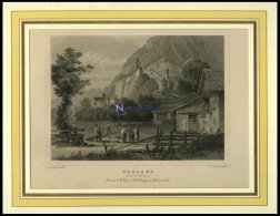 SARGANS, Teilansicht, Stahlstich Von Rohbock/Cooke Um 1840 - Lithographies