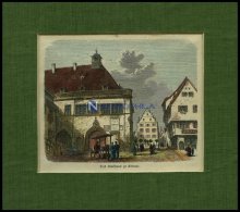 COLMAR: Das Kaufhaus, Kolorierter Holzstich Aus Deutsches Land Und Volk Um 1880 - Lithographies