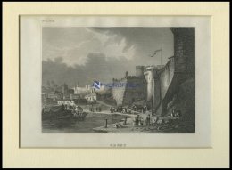 BREST: Teilansicht, Stahlstich Von B.I. Um 1840 - Lithographies