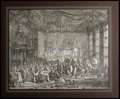 FREDERIKSBORG: Friedens=Banquet Zu Friderichsburg Vom 3. - 5. März 1658, Dekorative Ansicht Vom Festmahl Mit Genaue - Lithographies