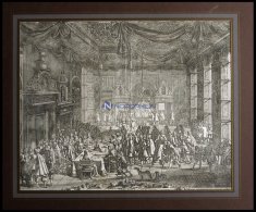 FREDERIKSBORG: Friedens=Banquet Zu Friderichsburg Vom 3. - 5. März 1658, Dekorative Ansicht Vom Festmahl Mit Genaue - Lithographien