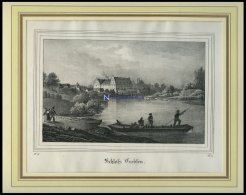 TREBSEN/SACHSEN: Das Schloß, Lithographie Aus Saxonia Um 1840 - Lithographies