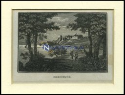 MEERSBURG, Gesamtansicht, Holzstich Von Heunisch Um 1840 - Lithographies