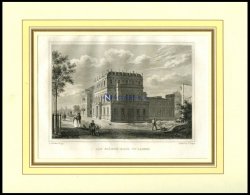 KASSEL: Das Ständehaus, Stahlstich Von Wenderoth/Poppel, 1840 - Lithographies