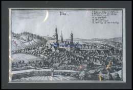 ISEN/OBB., Gesamtansicht, Kupferstich Von Merian Um 1645 - Lithographies