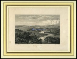 CANNSTADT, Gesamtansicht, Stahlstich Von Maier/Lacey Um 1840 - Lithographies