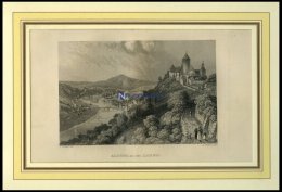 ALTENA An Der LENNE, Gesamtansicht, Stahlstich Von Schlickum/Winkles Um 1880 - Lithographien