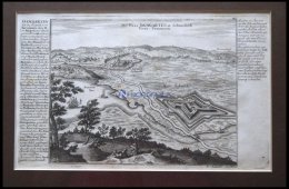 Damgarten, Kupferstichplan Und Ansicht Mit Seitlicher Beschreibung Von Bodenehr Um 1720 - Other & Unclassified