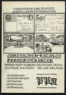 PHIL. LITERATUR Privatpostkarten Katalog: Bayern, Württemberg, Deutsches Reich, Deutsche Kolonien, Bis Zur Inflatio - Philatelie Und Postgeschichte