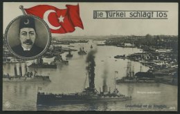 ALTE POSTKARTEN - TÜRKEI KONSTANTINOPEL Mit Der Kriegsflotte, Ungebrauchte Ansichtskarte - Türkei