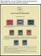 SONSTIGE MOTIVE **,Brief,o , Deutsch-Deutsche Briefmarken Auf Siegerseiten Im Album Und Einem Leitzordner Mit Einzelmark - Unclassified
