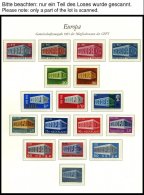 EUROPA UNION **, 1969-71, Stilisierter Tempel, Flechtwerk Und Waagerechte Kette, 3 Komplette Jahrgänge, Pracht, Mi. - Sammlungen