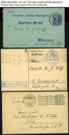 SLG., LOTS DEUTSCHLAND 1887-1925, Interessante Partie Von 74 Ganzsachen Von Bayern Und Dt. Reich, Besichtigen! - Sonstige & Ohne Zuordnung